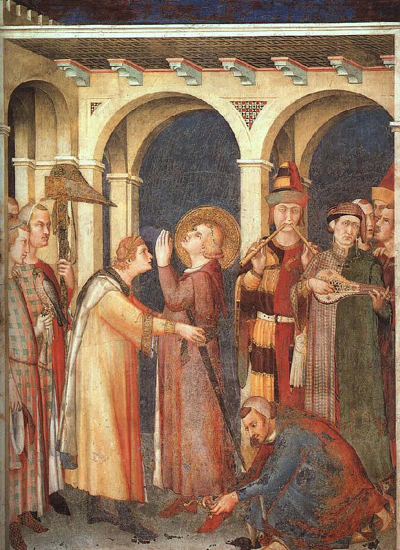 Simone Martini St.Martin is Knighted Sweden oil painting art
